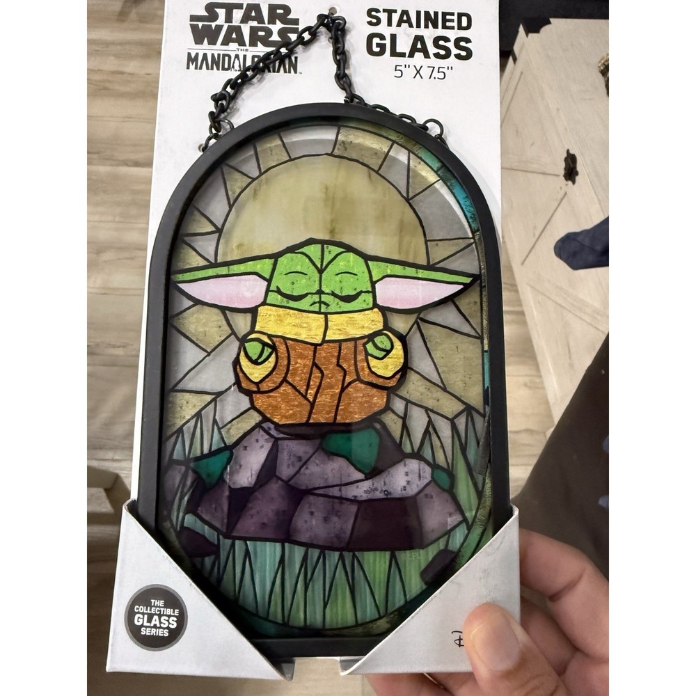 Disney Star Wars Grougu Mandalorian Stained Glass